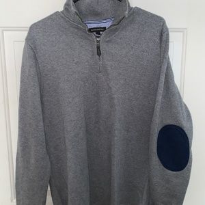 Banana Republic 1/4 Zip Sweater Grey Size Medium